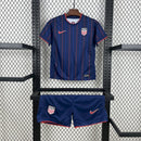 Conjunto Infantil Estados Unidos Fora 2025/26 - Azul