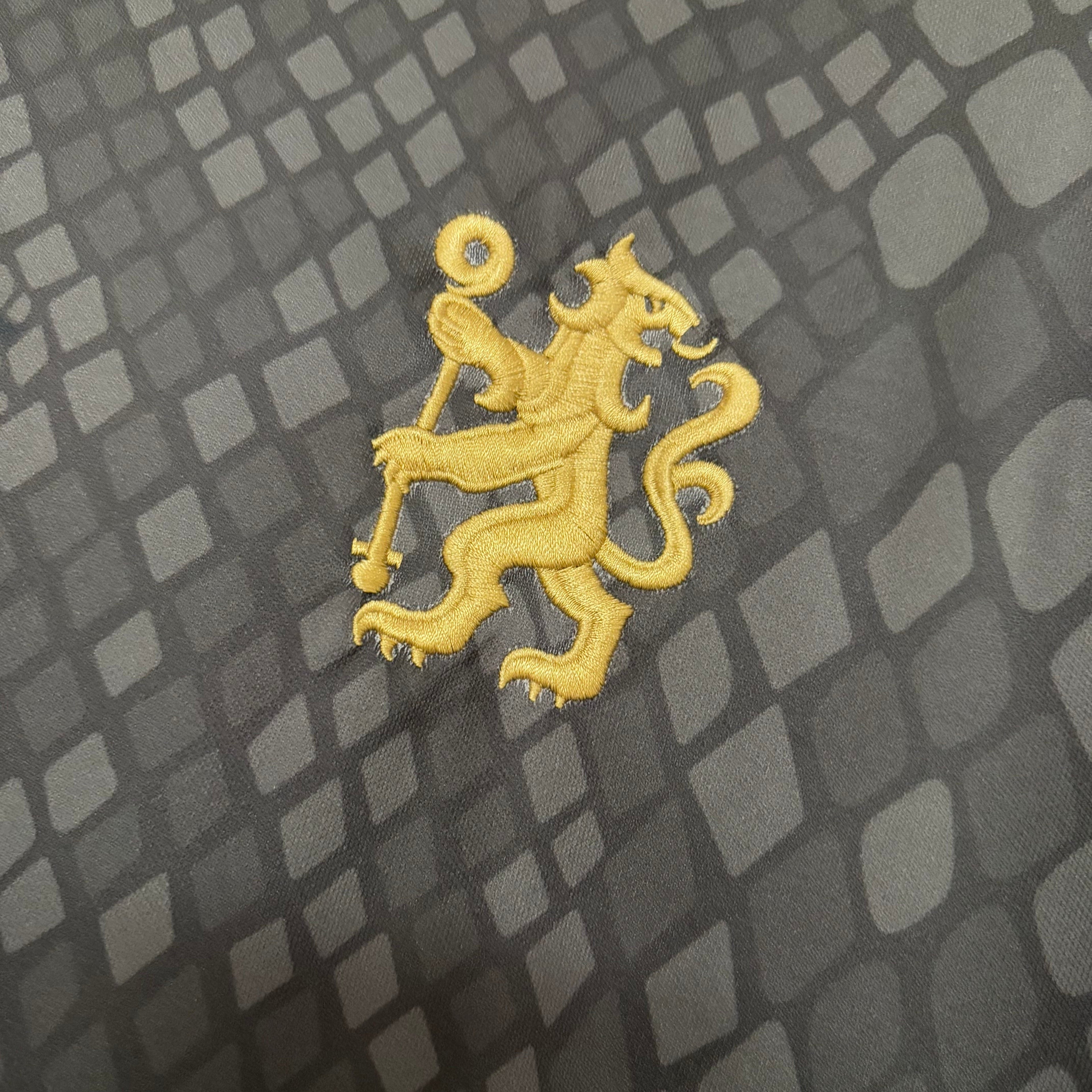 Camisa Chelsea Away 25/26 - Preta e amarela