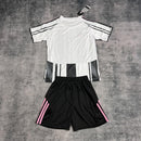 Conjunto Infantil Juventus Titular 25/26 - Preto e Rosa