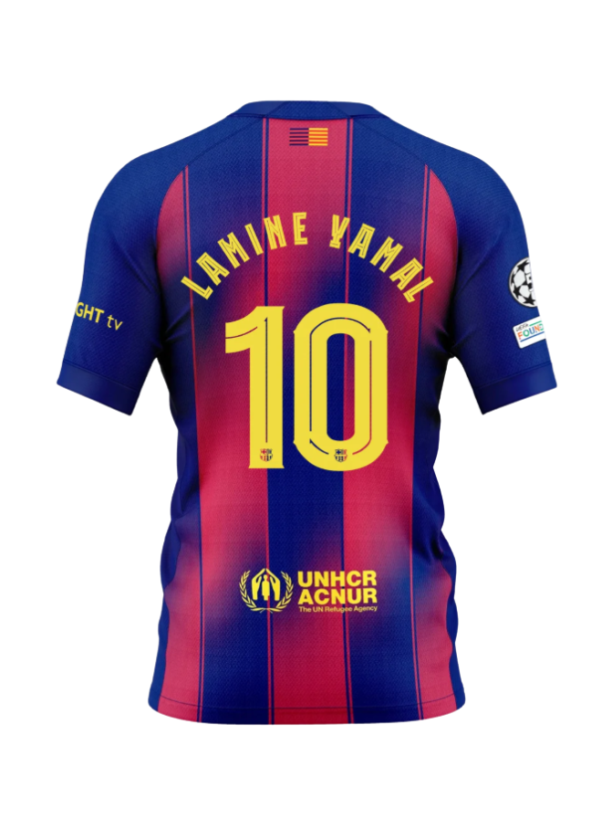 Camisa Barcelona Titular 25/26 - Vermelho e Azul