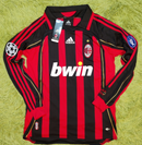 Camisa Retrô Milan II Away Adidas 2006/07 Masculino Manga Longa Vermelha