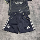 Conjunto Infantil Real Madrid Fora 25/26 - Cinza