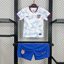 Conjunto Infantil Estados Unidos Titular 2025/26 - Branco