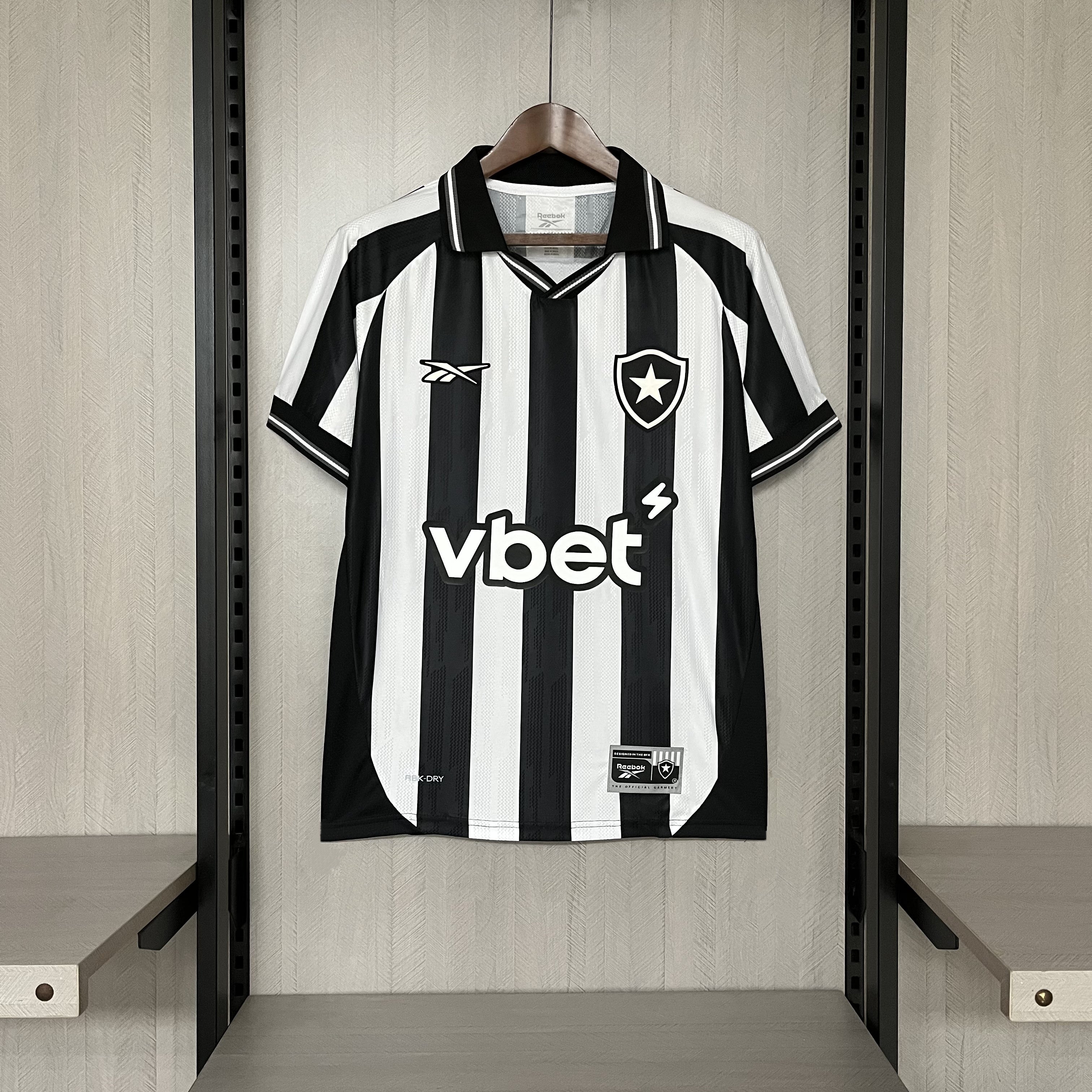 Camisa Botafogo Titular 25/26 - Preto e Branco