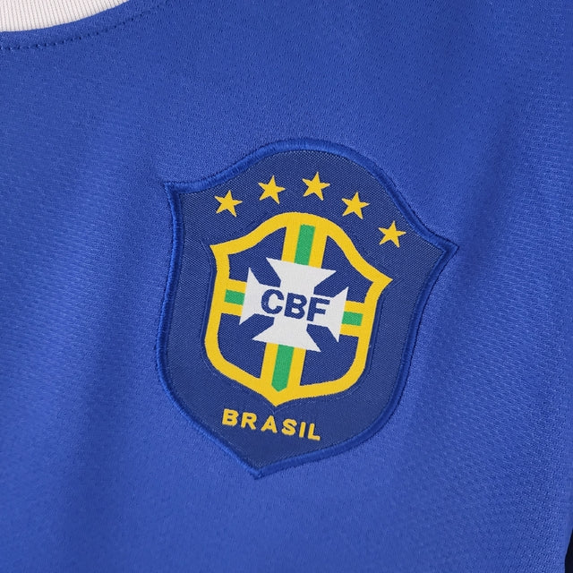 Camisa Brasil Fora 2006 - Versão Retrô Azul