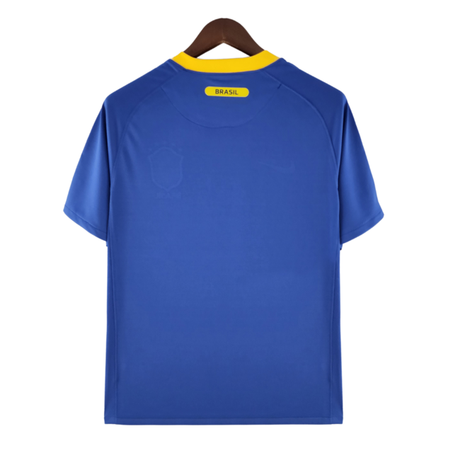 Camisa Brasil Fora 2010/11 - Versão Retrô Azul