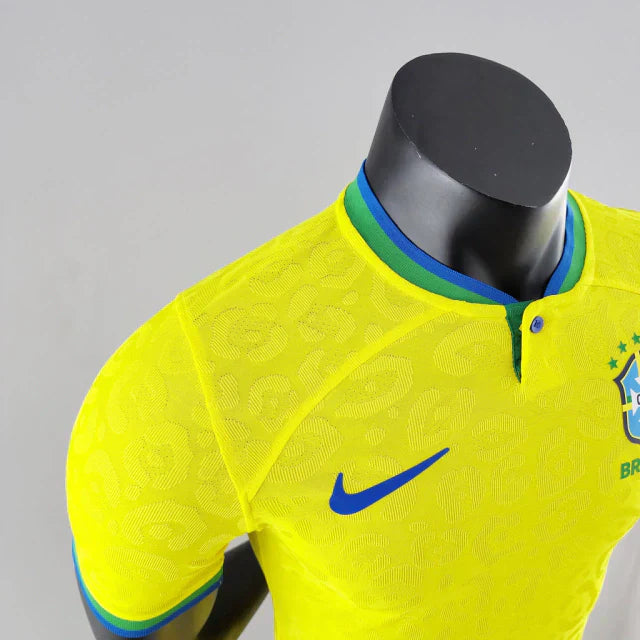 Camisa Brasil Titular 2022 - Versão Jogador Amarela