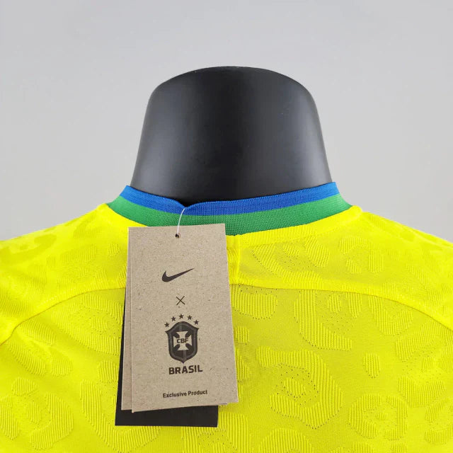 Camisa Brasil Titular 2022 - Versão Jogador Amarela