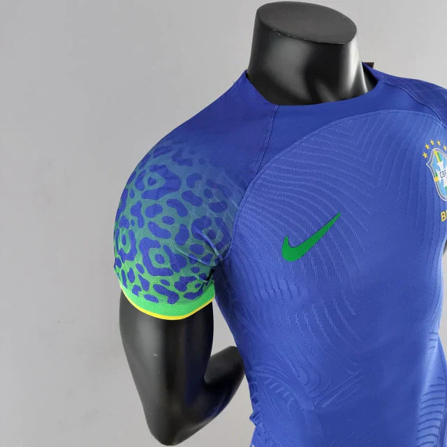 Camisa Brasil Fora 2022 - Versão Jogador Azul
