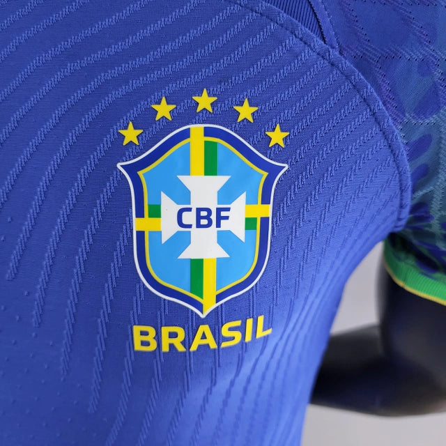 Camisa Brasil Fora 2022 - Versão Jogador Azul