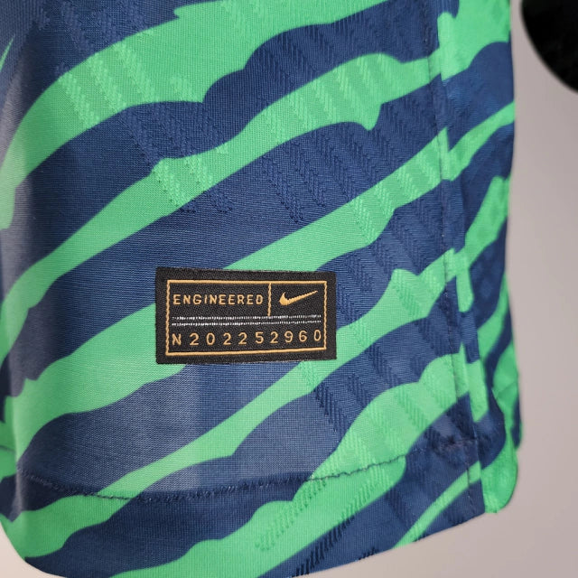 Camisa Brasil Pré-Jogo 2022 - Versão Jogador Verde