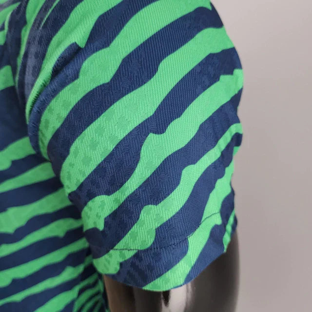 Camisa Brasil Pré-Jogo 2022 - Versão Jogador Verde