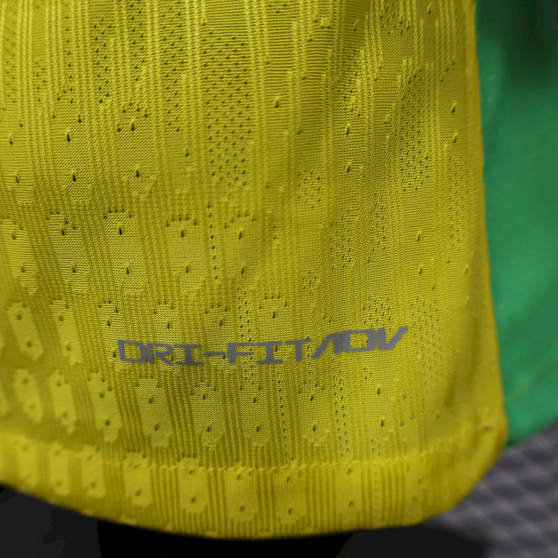 Camisa Brasil Titular 2025/26 - Versão Jogador Amarela