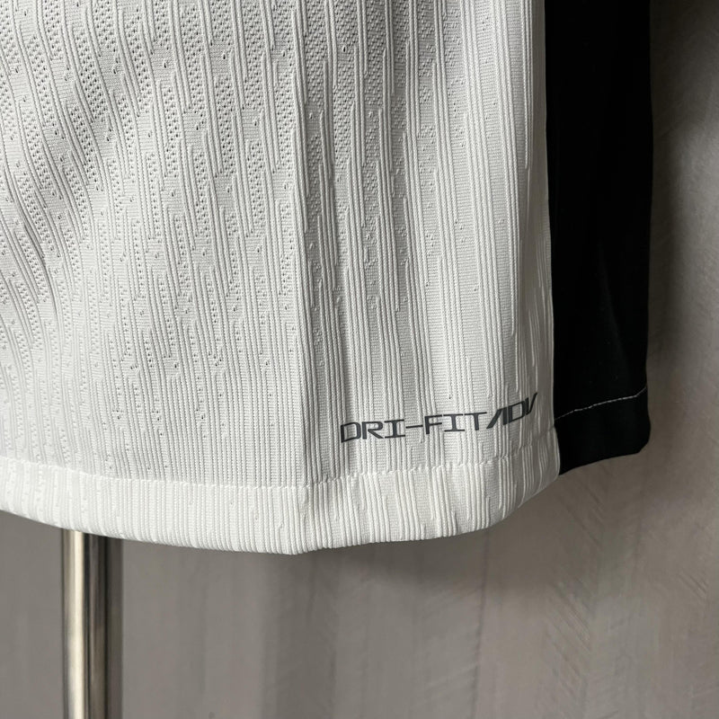 Camisa Corinthians Titular 2025/26 - Versão Jogador Preto e Branco