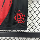 Conjunto Infantil Flamengo Fora 25/26 - Branca