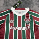 Conjunto Infantil Fluminense Titular 2025/26 - Vinho e Verde