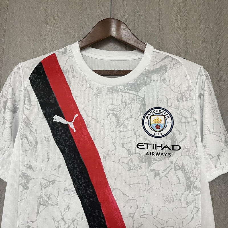 Camisa Manchester City Fora 25/26 - Branca