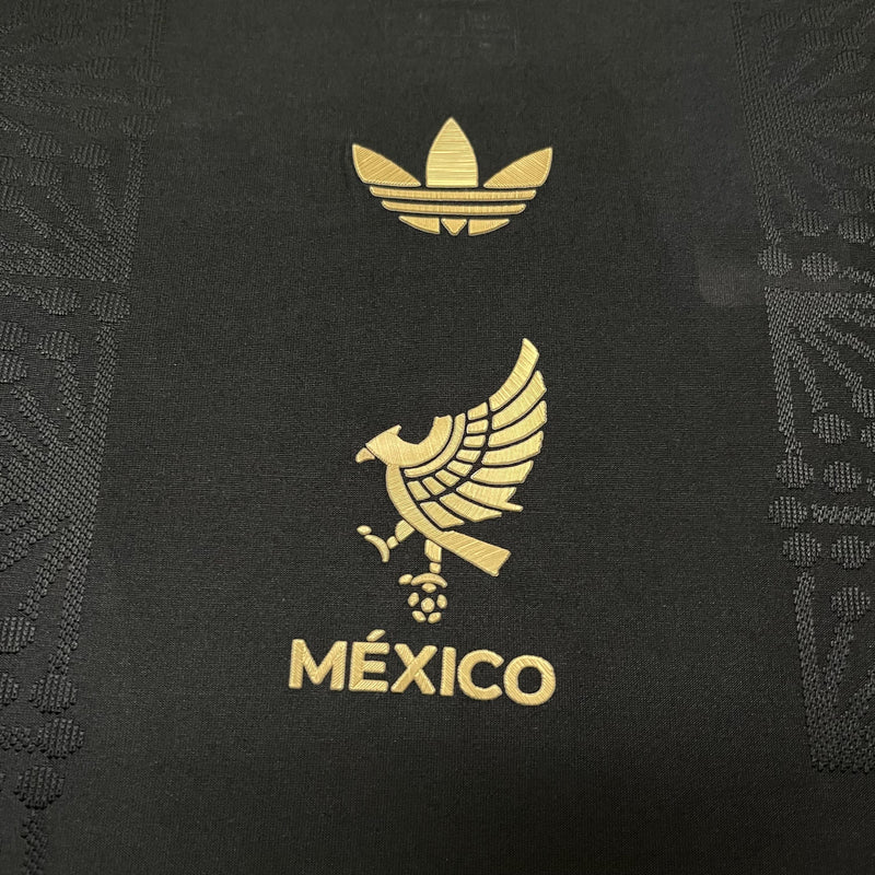 Camisa México Edição Especial 25/26 - Preto e Dourado Versão Torcedor