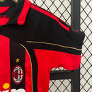 Conjunto Infantil Milan Titular 2006 - Vermelho e Preto