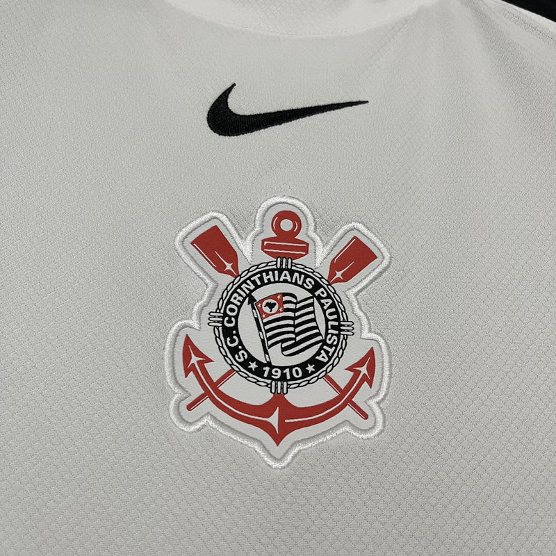 Camisa Corinthians Titular 25/26 - Versão Feminina Baby Look