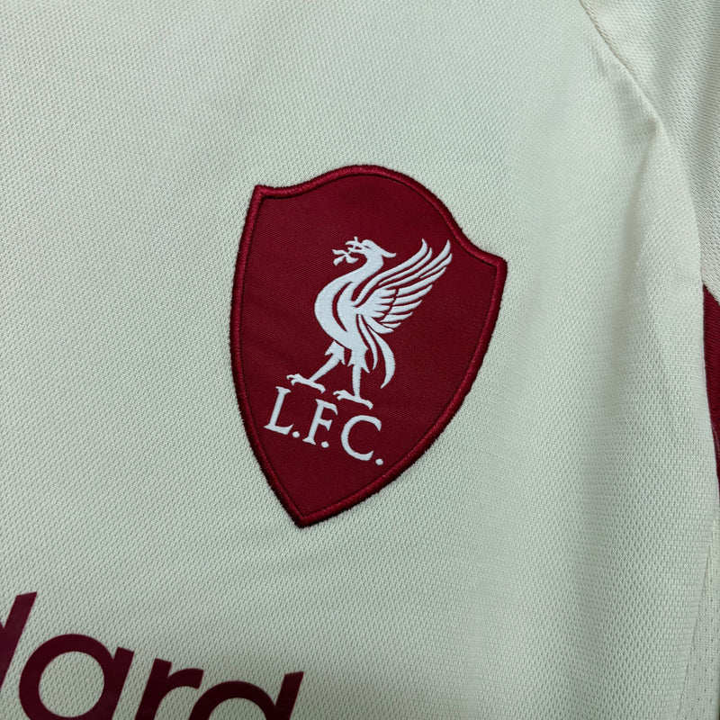 Camisa Liverpool 25/26 - Versão Manga Longa Branca