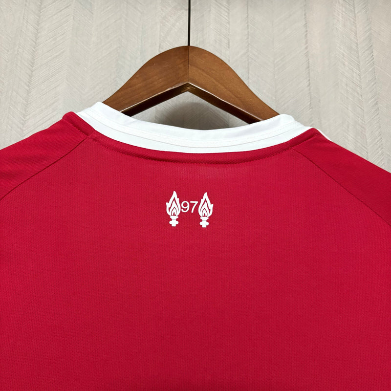 Camisa Liverpool 25/26 - Versão Manga Longa vermelha