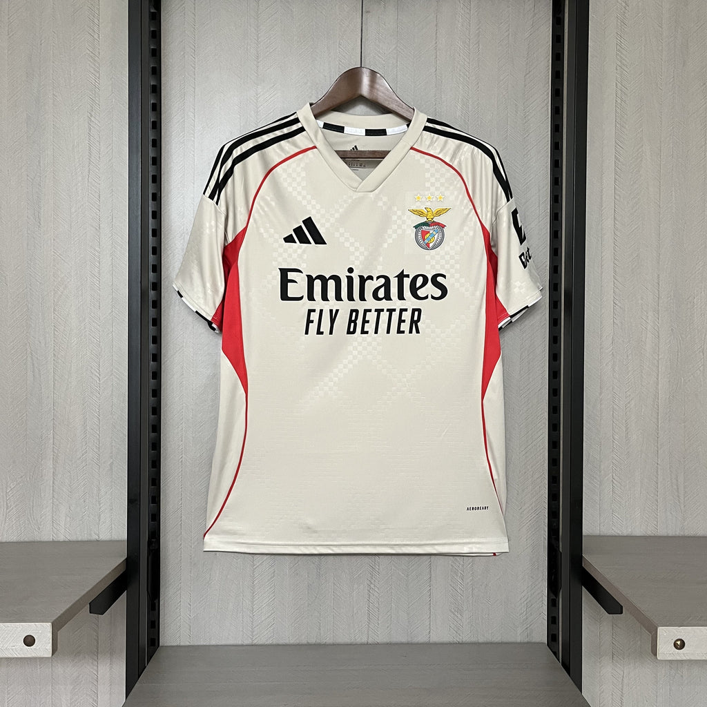 Camisa Benfica Fora 25/26 - Branca