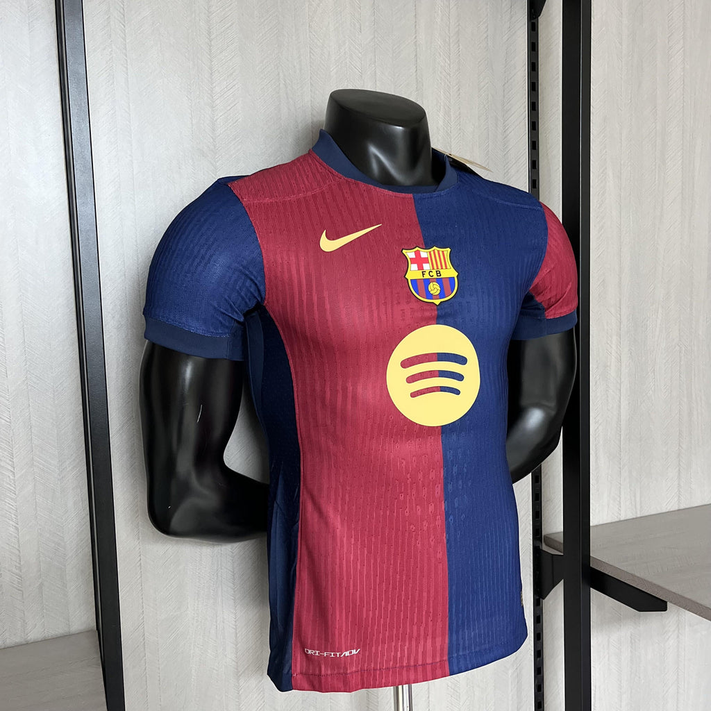 Camisa Barcelona Titular 2024/25 - Versão Jogador Spotify 2