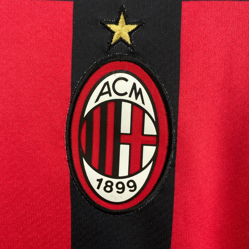 Camisa Milan Home 22/23 - Vermelho e Preto