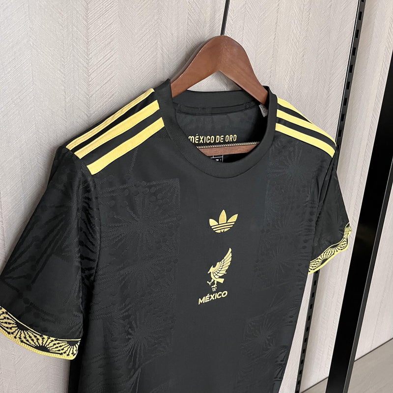 Camisa México Edição Especial 25/26 - Preto e Dourado Versão Torcedor