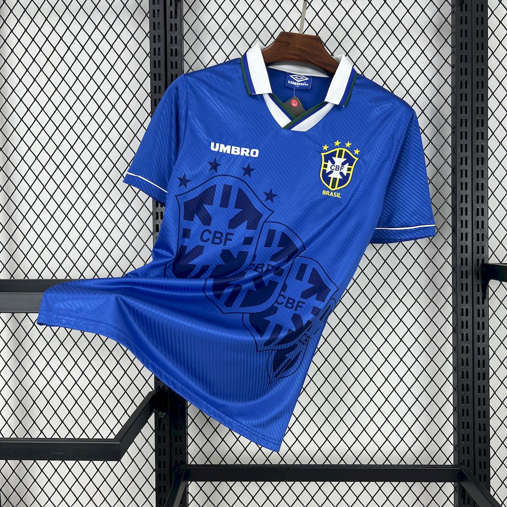 Camisa Brasil Fora 94/95 - Versão Retrô Azul