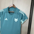 Camisa Cruzeiro de Treino 25/26 - Versão Feminina Baby Look Azul Turquesa