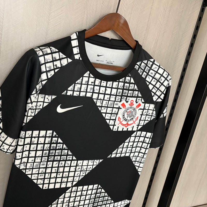 Camisa Corinthians 25/26 - Preta e Branca