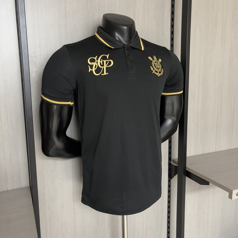 Camisa Polo Corinthians 2025 - Preta