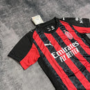 Conjunto Infantil Milan Titular 25/26 - Vermelho e Preto
