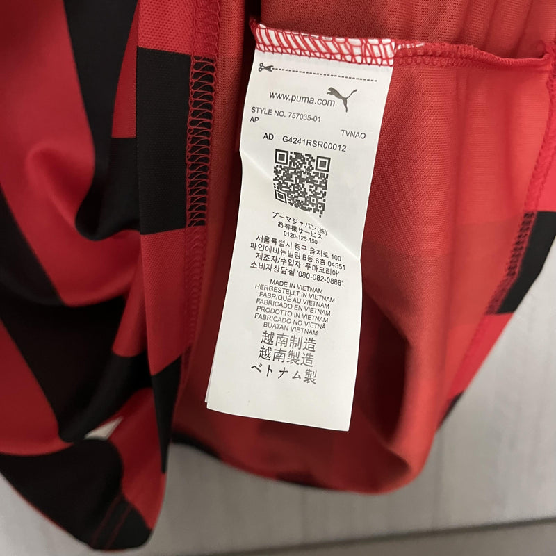Camisa Manga Longa Milan 2024/25 - Vermelho e Preto Edição Especial