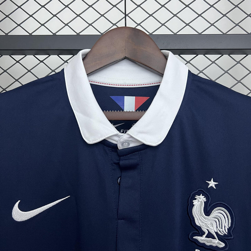 Camisa França 2014 Titular - Versão Retro Manga Longa