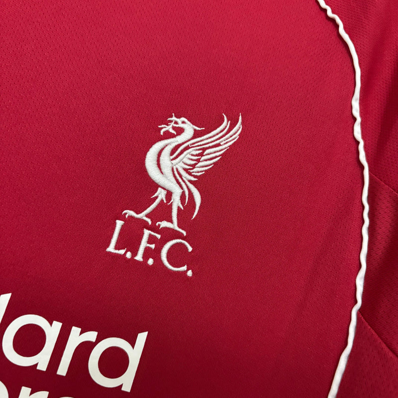Camisa Liverpool 25/26 - Versão Manga Longa vermelha