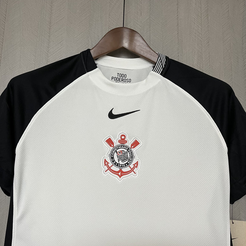 Camisa Corinthians Titular 25/26 - Versão Feminina Baby Look