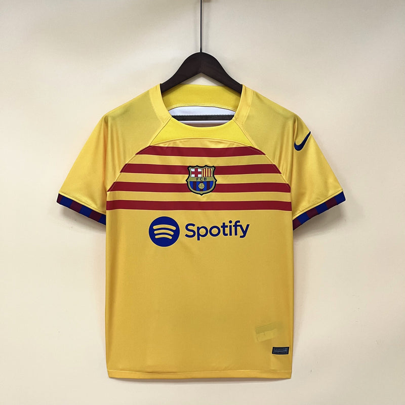 Camisa Barcelona IV 23/24 - Versão Torcedor Amarela
