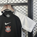 Conjunto Infantil Corinthians Fora 25/26 - Preto
