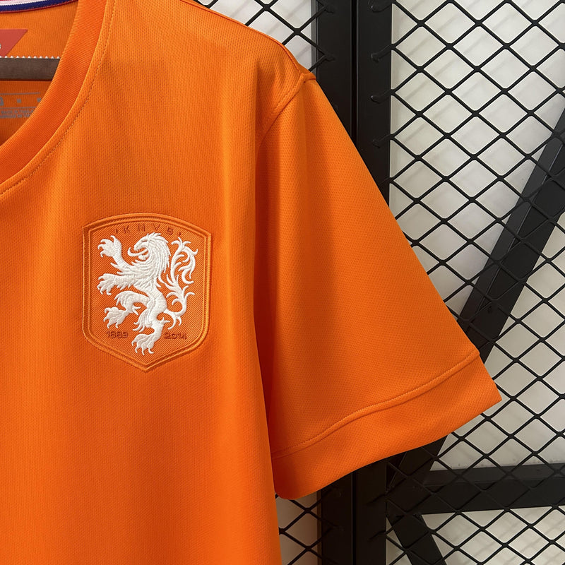 Camisa Holanda Copa do Mundo 2014 - Versão Retro Laranja