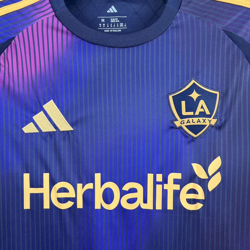 Camisa Los Angeles Galaxy Fora 25/26 - Roxa e Azul