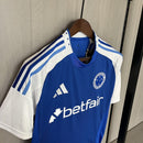 Camisa Cruzeiro Titular 25/26 - Azul e Branco