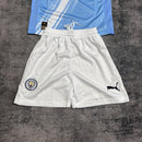 Conjunto Infantil Manchester City Titular 25/26 - Azul
