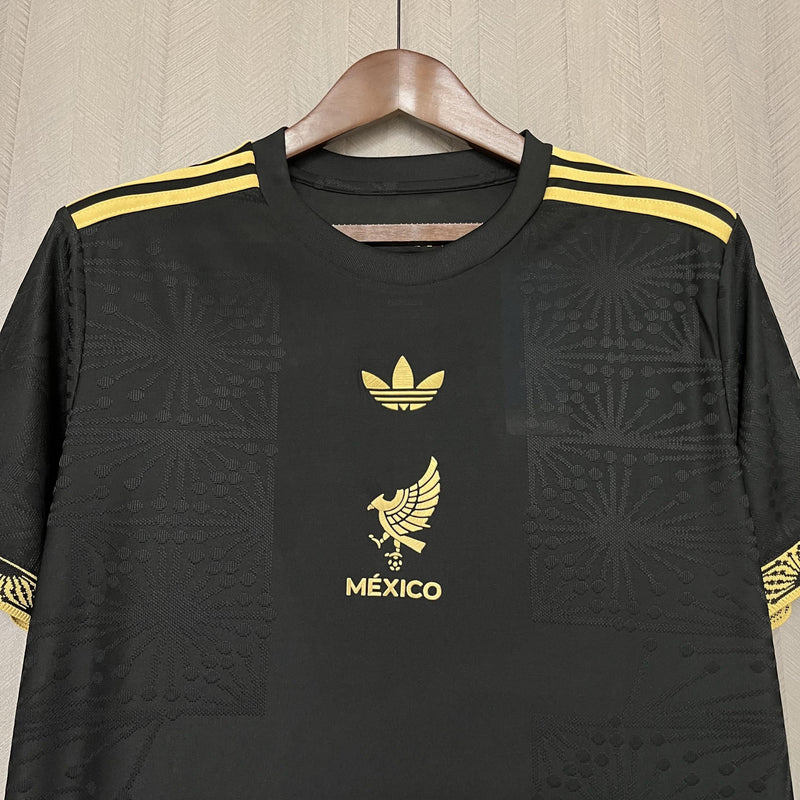 Camisa México Edição Especial 25/26 - Preto e Dourado Versão Torcedor
