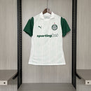 Camisa Palmeiras Fora 25/26 - Versão Feminina Baby Look Branca