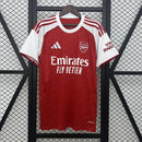 Camisa Arsenal Titular 25/26 - Vermelho e Branco