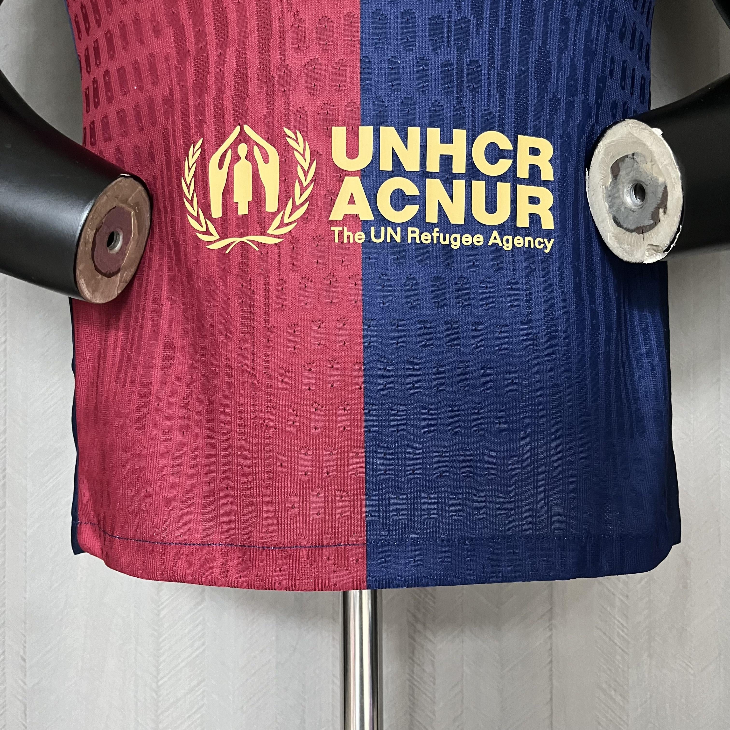 Camisa Barcelona Titular 2024/25 - Versão Jogador Spotify 2