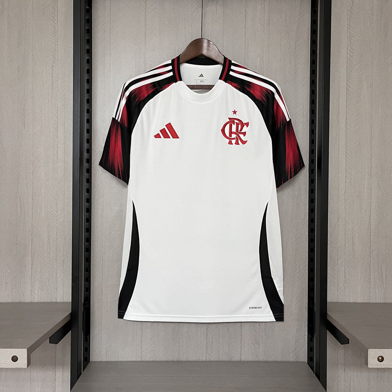 Camisa Flamengo Fora 25/26 - Branca e Vermelha